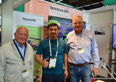 Patrick Gemaey and Dany Mestdag with Terrazza MC. In the middle Akliddin Sandulloev from Agro Bokhtariyon from Tajikistan.